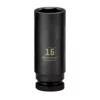 Powerbuilt 3/8 in. Drive x 16 mm 6 Point Deep Well Impact Socket - 647150