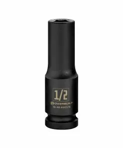 Powerbuilt 1/2 Inch Drive x 1/2 Inch 6 Point Impact Socket - 647170