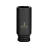 Powerbuilt 1/2 Inch Drive x 1 Inch 6 Point Deep Impact Socket - 647178