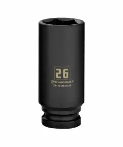 Powerbuilt 1/2 Inch Drive x 26 MM 6 Point Deep Impact Socket - 647193