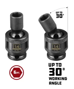 Powerbuilt 1/4-Inch Drive 1/4-Inch Universal Impact 6 Point Socket - 647210 10 Powerbuilt 1/4-Inch Drive 1/4-Inch Universal Impact 6 Point Socket - 647210 -Hot Sale Powerbuilt Shop 647210 05