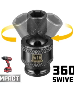 Powerbuilt 1/4" Drive 5/16" 6 Pt Universal Impact Socket - 647211 8 Powerbuilt 1/4" Drive 5/16" 6 Pt Universal Impact Socket - 647211 -Hot Sale Powerbuilt Shop 647211 03