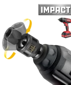 Powerbuilt 1/4" Drive 6 Pt. SAE Universal Impact Socket 3/8" - 647212 -Hot Sale Powerbuilt Shop 647212 04