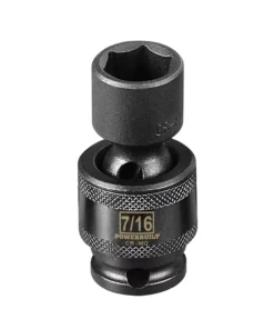 Powerbuilt 1/4" Drive 6 Pt. SAE Universal Impact Socket 7/16" - 647213