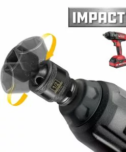 Powerbuilt 1/4" Drive 1/2" Universal Impact 6 Pt Socket - 647214 -Hot Sale Powerbuilt Shop 647214 04