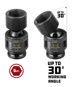 Powerbuilt 1/4" Drive 9/16" Universal Impact 6 Pt Socket - 647215 -Hot Sale Powerbuilt Shop 647215 05