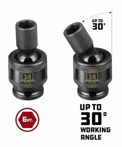 Powerbuilt 3/8-Inch Drive 6 Point SAE Universal Impact Socket 3/8-Inch - 647216 -Hot Sale Powerbuilt Shop 647216 05