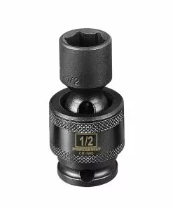 Powerbuilt 3/8" Drive 6 Pt. SAE Universal Impact Socket 1/2" - 647218
