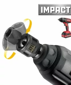 Powerbuilt 3/8" Drive 6 Pt. SAE Universal Impact Socket 1/2" - 647218 -Hot Sale Powerbuilt Shop 647218 04