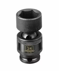 Powerbuilt 3/8" Drive 6 Pt. SAE Universal Impact Socket 3/4" - 647222