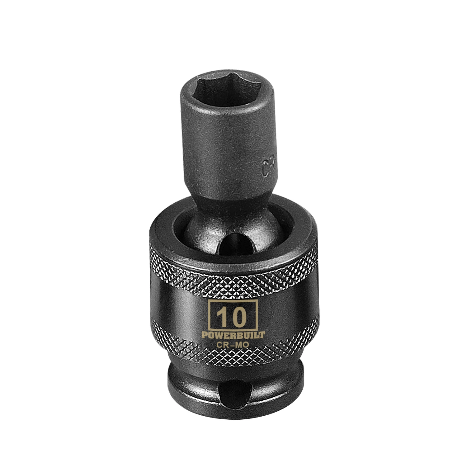 Powerbuilt 3/8 in. Drive 6 Point Metric Universal Impact Socket 10mm - 647223 1 Powerbuilt 3/8 in. Drive 6 Point Metric Universal Impact Socket 10mm - 647223