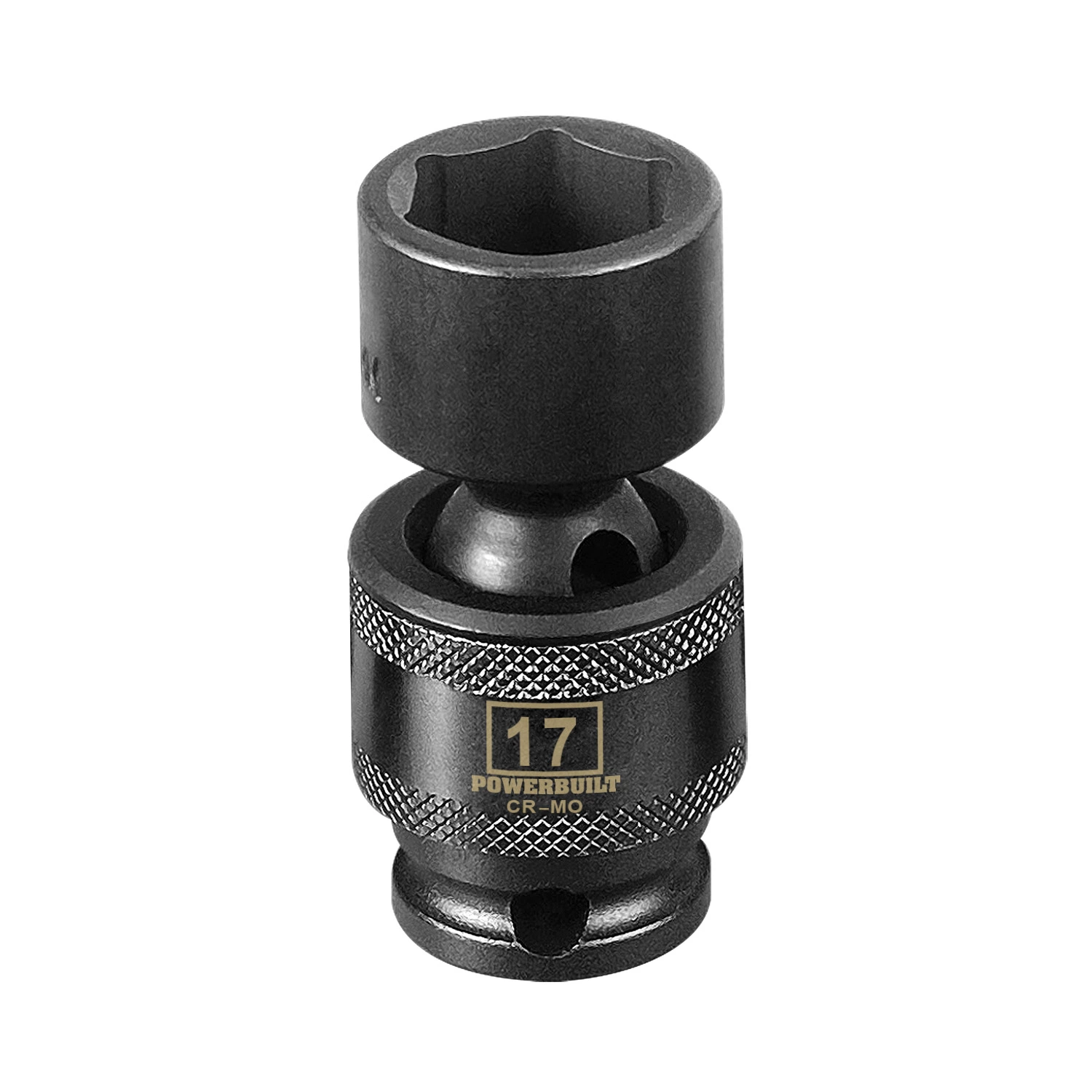 Powerbuilt 3/8-Inch Drive 6 Point Metric Universal Impact Socket 17mm - 647228 1 Powerbuilt 3/8-Inch Drive 6 Point Metric Universal Impact Socket 17mm - 647228