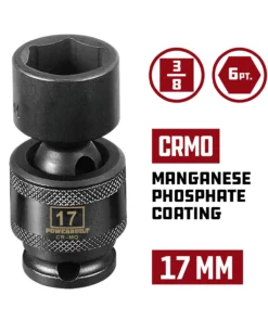 Powerbuilt 3/8-Inch Drive 6 Point Metric Universal Impact Socket 17mm - 647228 7 Powerbuilt 3/8-Inch Drive 6 Point Metric Universal Impact Socket 17mm - 647228 -Hot Sale Powerbuilt Shop 647228 02
