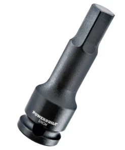 Powerbuilt 3/8-Inch Drive SAE Impact Hex Bit Socket 7/16-Inch, Chrome Moly Steel