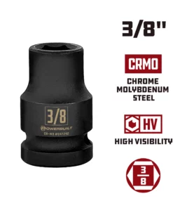Powerbuilt 3/8 in. Drive x 3/8 in. 6 Point Impact Socket - 647242 7 Powerbuilt 3/8 in. Drive x 3/8 in. 6 Point Impact Socket - 647242 -Hot Sale Powerbuilt Shop 647242 3 820in 02