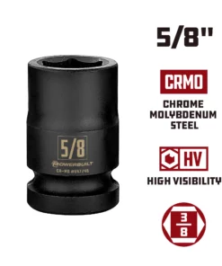 Powerbuilt 3/8 in. Drive x 5/8 in. 6 Point Impact Socket - 647246 -Hot Sale Powerbuilt Shop 647246 5 820in 02