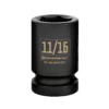 Powerbuilt 3/8 in. Drive x 11/16 in. 6 Point Impact Socket - 647247