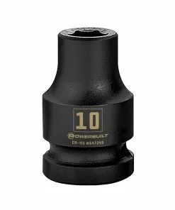 Powerbuilt 3/8 in. Drive x 10 mm 6 Point Impact Socket - 647249
