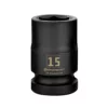 Powerbuilt 3/8 in. Drive x 15 mm 6 Point Impact Socket - 647254
