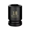Powerbuilt 3/8 in. Drive x 18 mm 6 Point Impact Socket - 647257