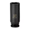Powerbuilt 3/8 in. Drive x 17 mm 6 Point Deep Well Impact Socket - 647267