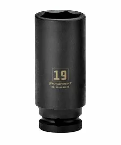 Powerbuilt 3/8 in. Drive x 19 mm 6 Point Deep Well Impact Socket - 647269