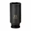 Powerbuilt 3/8 in. Drive x 21 mm 6 Point Deep Well Impact Socket - 647270