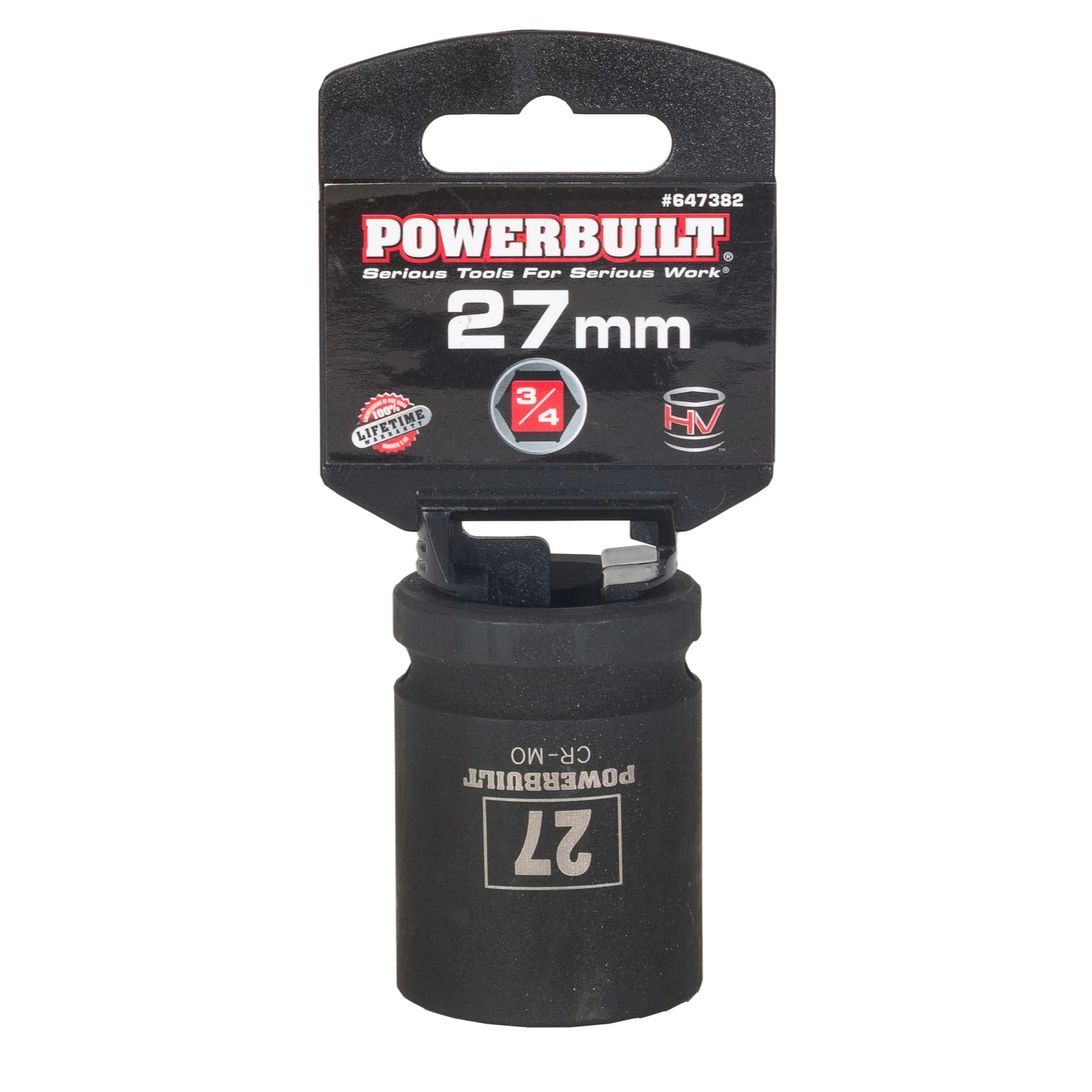 Powerbuilt 3/4" Drive 6 Pt. Metric Impact Socket 27mm - 647382 3 Powerbuilt 3/4" Drive 6 Pt. Metric Impact Socket 27mm - 647382 - Image 3