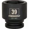 Powerbuilt 3/4" Drive 6 Pt. Metric Impact Socket 39mm - 647414