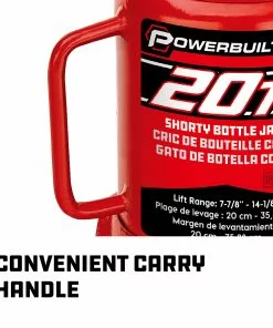 Powerbuilt 20 -Ton Shorty Bottle Jack - 647504 -Hot Sale Powerbuilt Shop 647504 07