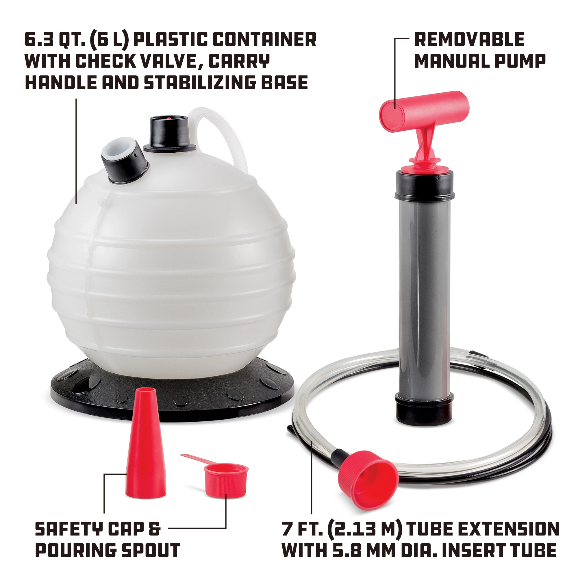 Powerbuilt 6.3 Quart (6L) Oil / Fluid Extractor - 647570 2 Powerbuilt 6.3 Quart (6L) Oil / Fluid Extractor - 647570 - Image 2