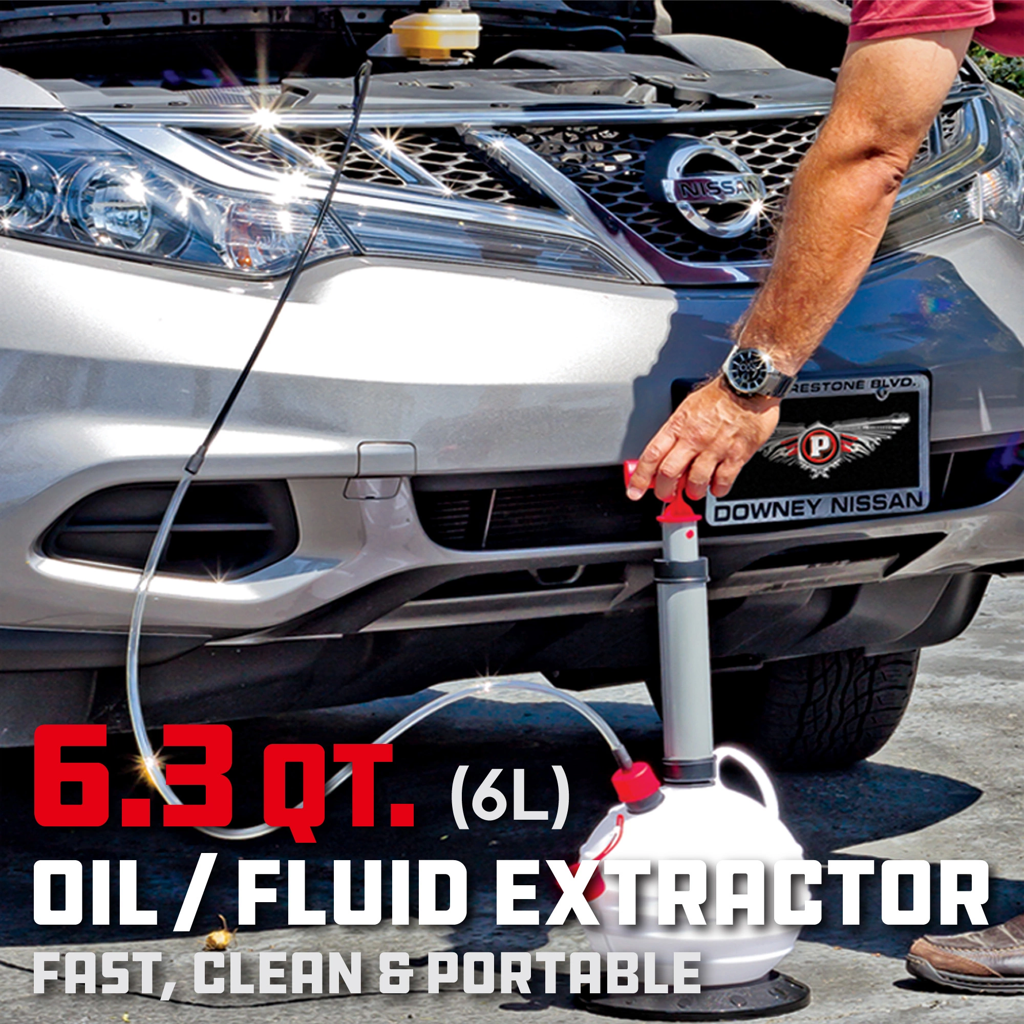Powerbuilt 6.3 Quart (6L) Oil / Fluid Extractor - 647570 3 Powerbuilt 6.3 Quart (6L) Oil / Fluid Extractor - 647570 - Image 3