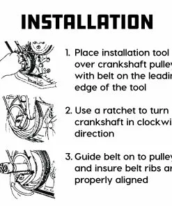 Powerbuilt 2 Piece Stretch Belt Installation / Removal Tool Set - 647886 -Hot Sale Powerbuilt Shop 647886 03