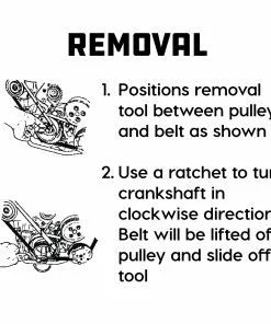 Powerbuilt 2 Piece Stretch Belt Installation / Removal Tool Set - 647886 -Hot Sale Powerbuilt Shop 647886 04