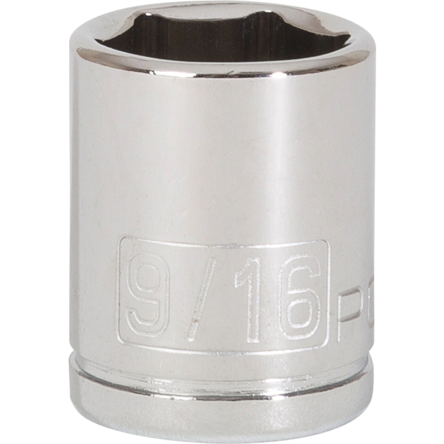 Powerbuilt 1/4" Dr. x 9/16" 6 pt Socket - 647994 1 Powerbuilt 1/4" Dr. x 9/16" 6 pt Socket - 647994