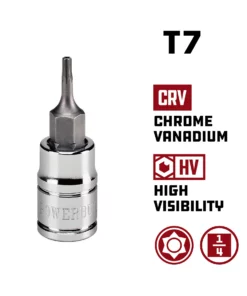 Powerbuilt 1/4 Inch Drive Tamper Proof Torx Bit Sockets - 648195 8 Powerbuilt 1/4 Inch Drive Tamper Proof Torx Bit Sockets - 648195 -Hot Sale Powerbuilt Shop 648195 02