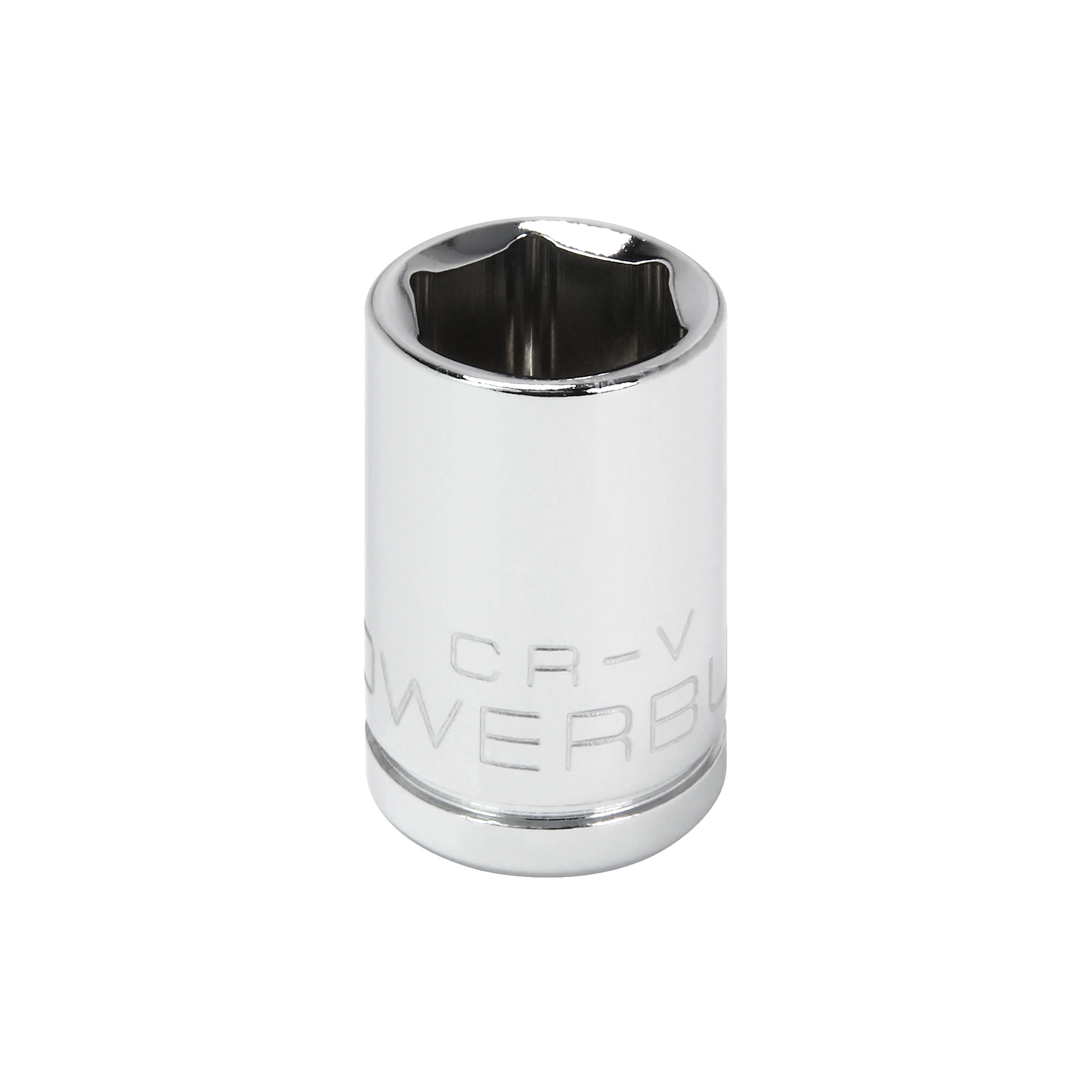 Powerbuilt 1/4 Inch Drive x 7/16 Inch 6 Point Shallow Socket - 648278 1 Powerbuilt 1/4 Inch Drive x 7/16 Inch 6 Point Shallow Socket - 648278