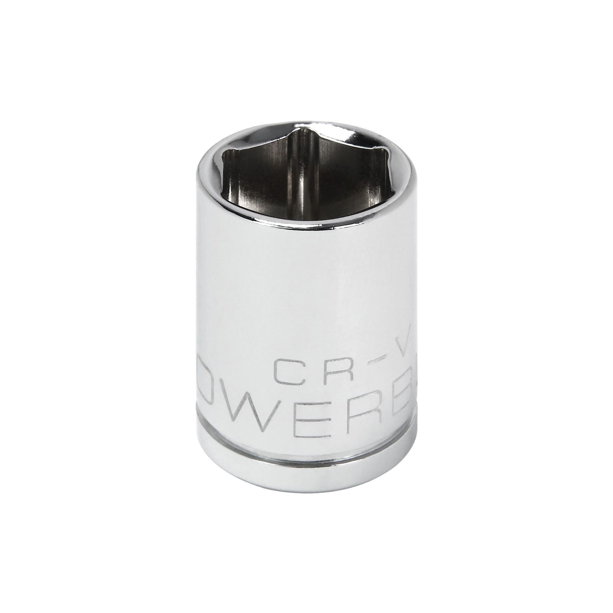 Powerbuilt 1/4 Inch Drive x 1/2 Inch 6 Point Shallow Socket - 648279 1 Powerbuilt 1/4 Inch Drive x 1/2 Inch 6 Point Shallow Socket - 648279