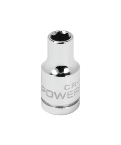 Powerbuilt 1/4 Inch Drive x 5 MM 6 Point Shallow Socket - 648281
