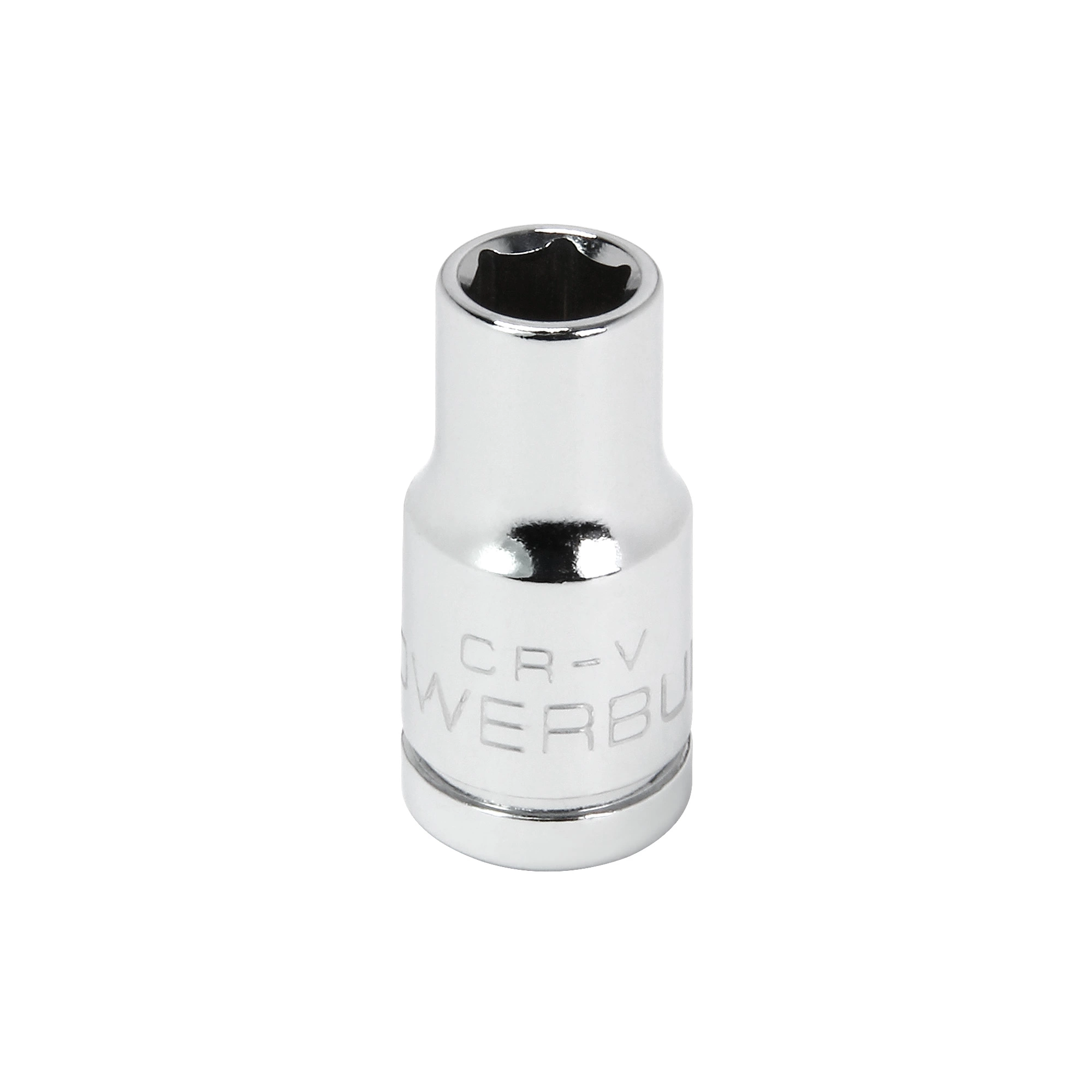 Powerbuilt 1/4 Inch Drive x 6 MM 6 Point Shallow Socket - 648283 1 Powerbuilt 1/4 Inch Drive x 6 MM 6 Point Shallow Socket - 648283