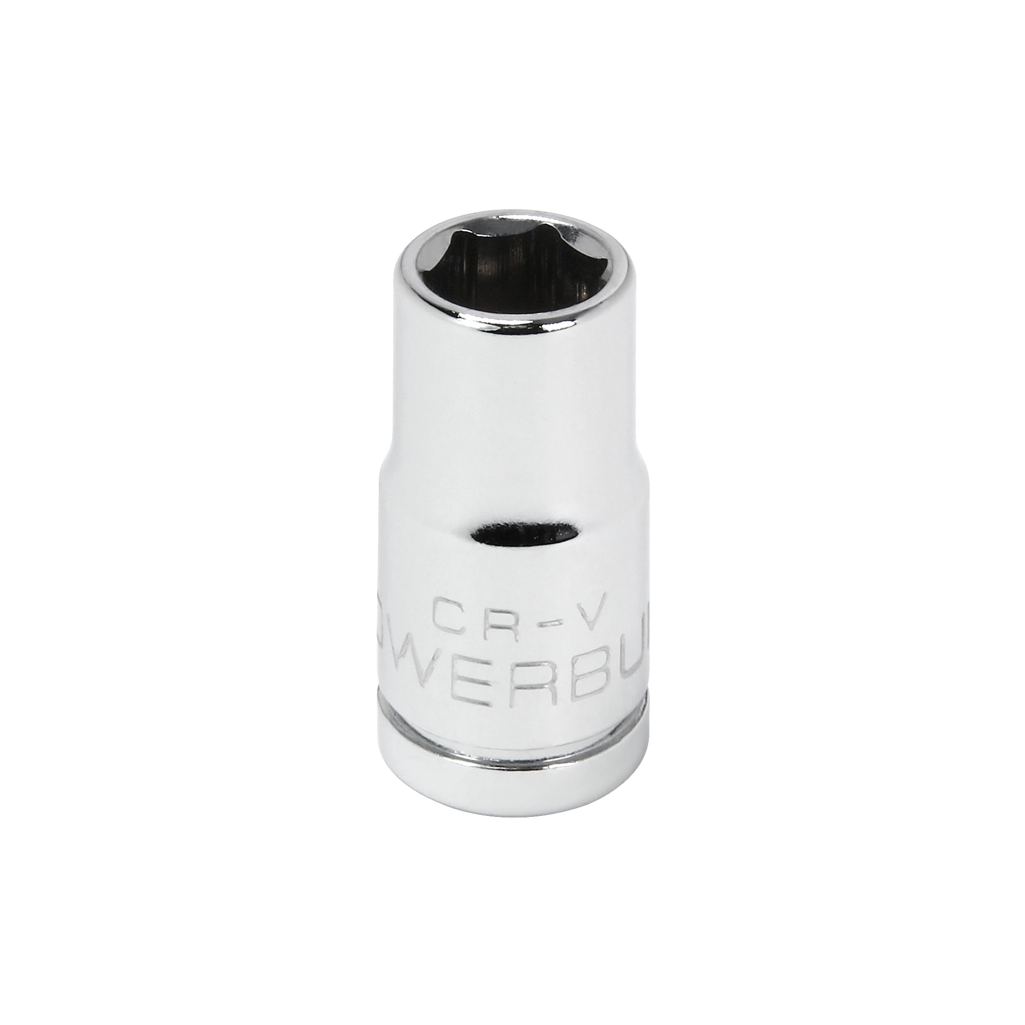 Powerbuilt 1/4 Inch Drive x 7 MM 6 Point Shallow Socket - 648284 1 Powerbuilt 1/4 Inch Drive x 7 MM 6 Point Shallow Socket - 648284