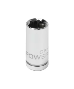 Powerbuilt 1/4 Inch Drive x 8 MM 6 Point Shallow Socket - 648285