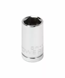 Powerbuilt 1/4 Inch Drive x 9 MM 6 Point Shallow Socket - 648286