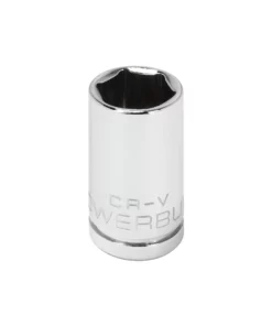 Powerbuilt 1/4 Inch Drive x 10 MM 6 Point Shallow Socket - 648287