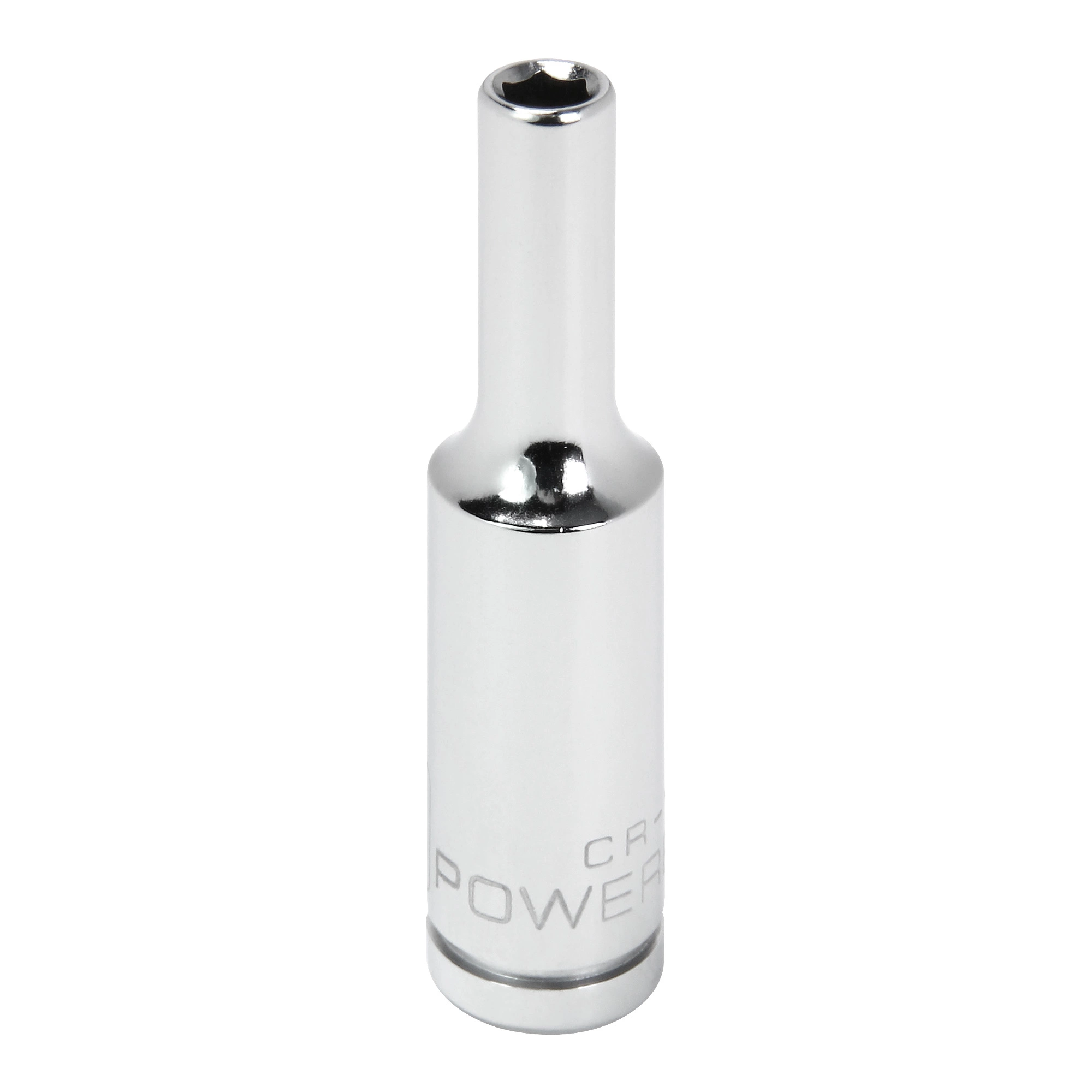 Powerbuilt 1/4 in. Drive x 4mm 6 Point Metric Deep Socket - 648310 1 Powerbuilt 1/4 in. Drive x 4mm 6 Point Metric Deep Socket - 648310