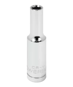Powerbuilt 1/4 Inch Drive x 5 MM 6 Point Deep Socket - 648311