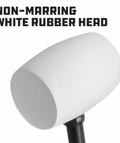Powerbuilt 16 Ounce White Rubber Mallet - 648336 -Hot Sale Powerbuilt Shop 648336 04
