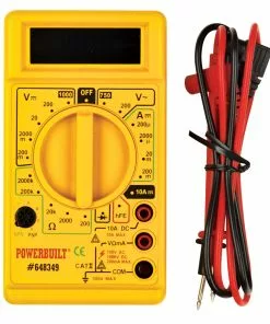 Powerbuilt Digital Multimeter, Power Meter, Automotive Meter