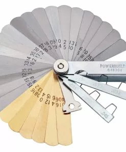 Powerbuilt 25 Blade Tune Up Feeler Spark Plug Gap Gauge - 648394