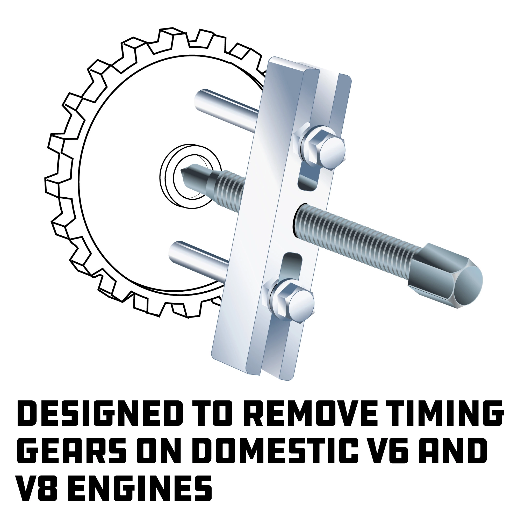 Powerbuilt Timing Gear Puller - 648454 3 Powerbuilt Timing Gear Puller - 648454 - Image 3